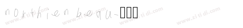northien beau字体转换